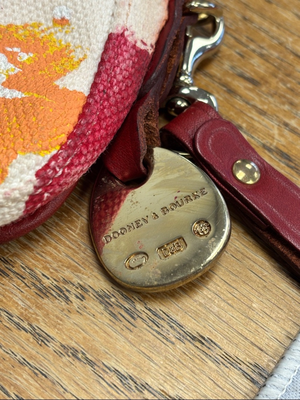 Dooney and Bourke splatter paint wristlet - Picture 8 of 8